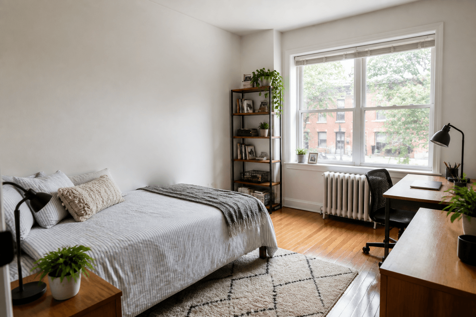 A bright student room near Ohio State