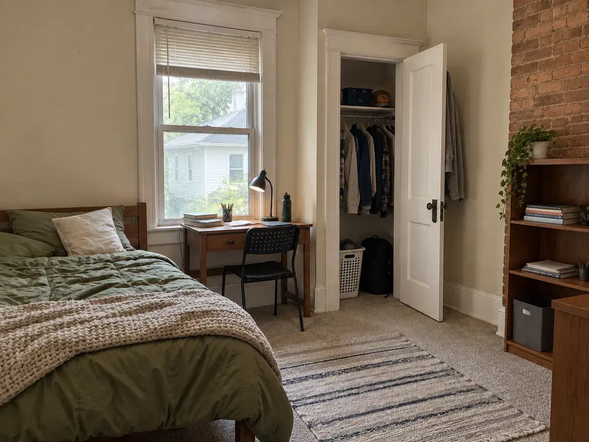 Student room near campus