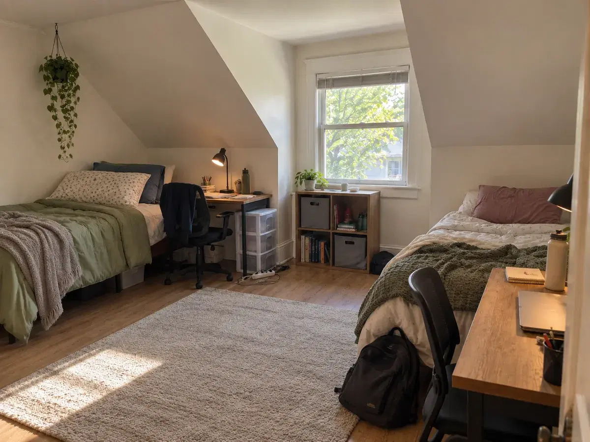Student room near campus