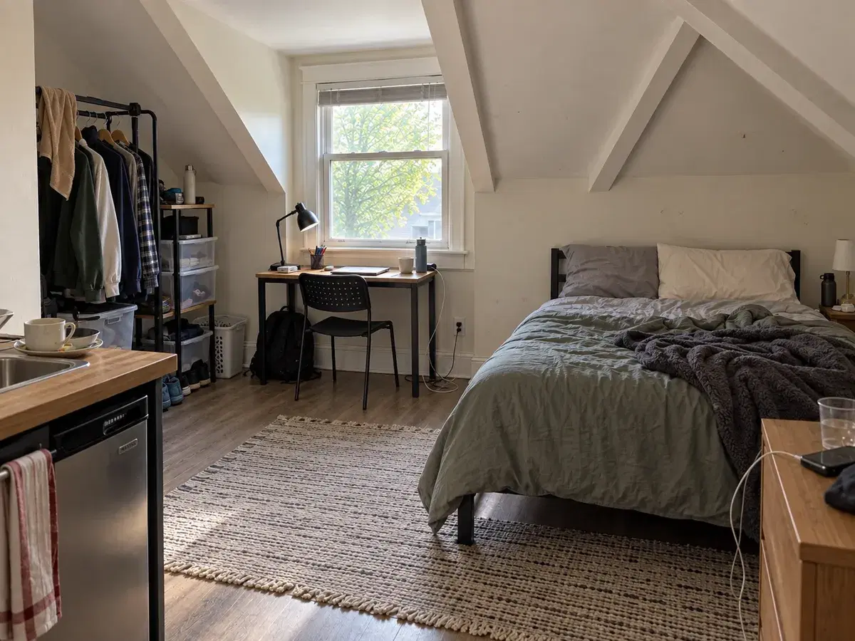 Student room near campus